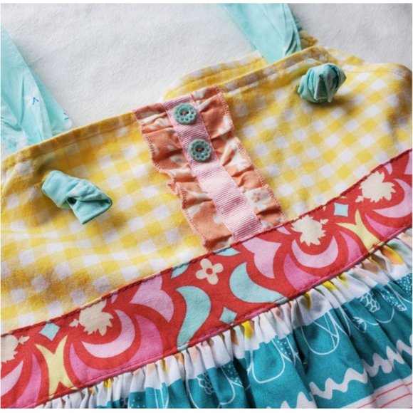 Matilda Jane Platinum Knot + KPea brand (not MJ) Dress is Size 6 / Bottoms 5t - Picture 2 of 8